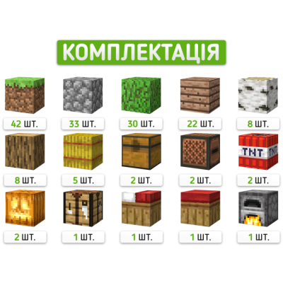 Конструктор Minecraft на магнітах Укриття Розбійника на 160 блоків Конструктор Minecraft на магнітах Укриття Розбійника на 160 блоків