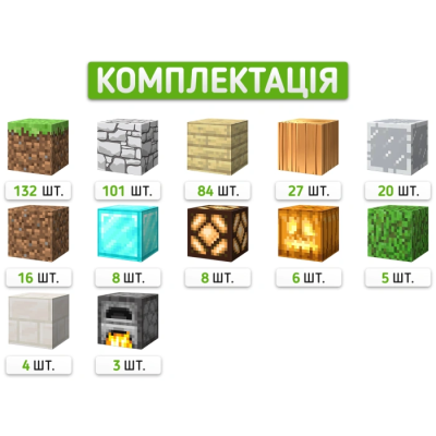 Конструктор Minecraft на магнітах Височенна Двоповерхова Будинок-башта на 414 блоків Конструктор Minecraft на магнітах Височенна Двоповерхова Будинок-башта на 414 блоків