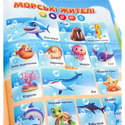 Інтерактивна велика абетка та розвивальна книга 2в1 з USB зарядкою для дітей Інтерактивна велика абетка та розвивальна книга 2в1 з USB зарядкою для дітей